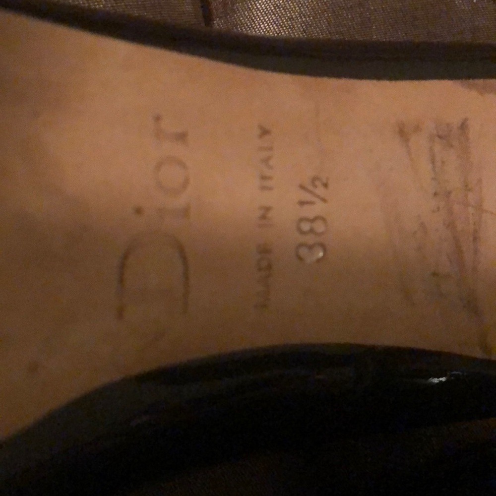 Dior Black Patent peep toe platform pumps 38 1/2 - Picture 6 of 8